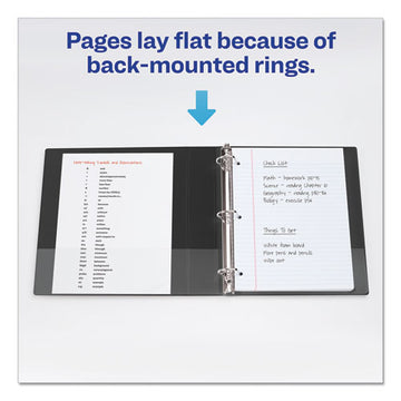 Avery® Durable View Binder With Durahinge And Slant Rings, 3 Rings, 1.5" Capacity, 11 X 8.5, Blue freeshipping - TVN Wholesale